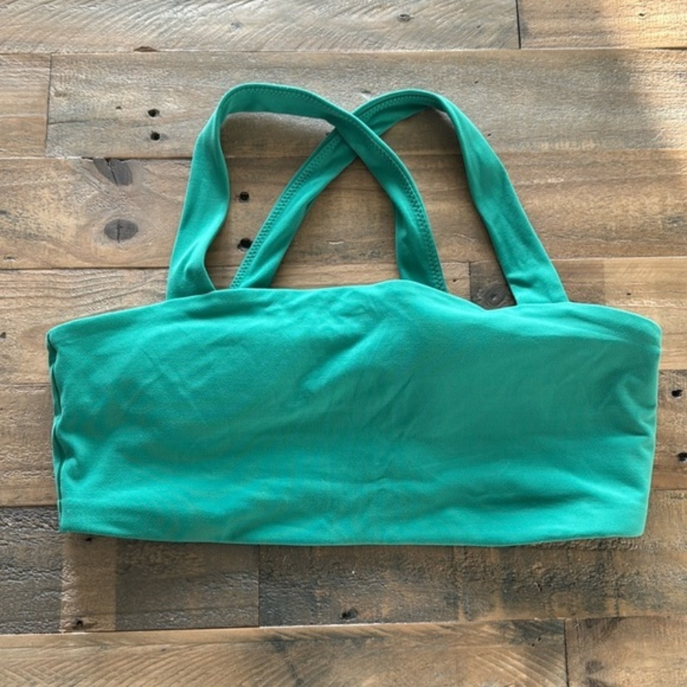 OFFLINE by Aerie Cross back Sports Bra XL Kelly Green